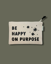 Load image into Gallery viewer, Happy on Purpose Large Zipper Pouch