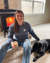 Load image into Gallery viewer, Happy Snowflake Crewneck Sweatshirt