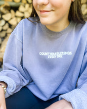 Load image into Gallery viewer, Count Your Blessings Crewneck Sweatshirt