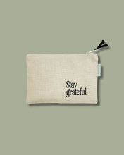 Load image into Gallery viewer, Stay Grateful Small Zipper Pouch
