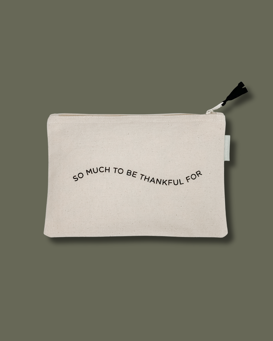 So Much to be Thankful For Large Zipper Pouch