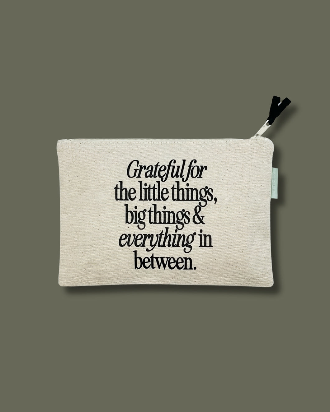 Grateful for the Little Things Large Zipper Pouch