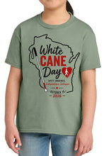 Load image into Gallery viewer, Youth - 2026 White Cane Day Tee
