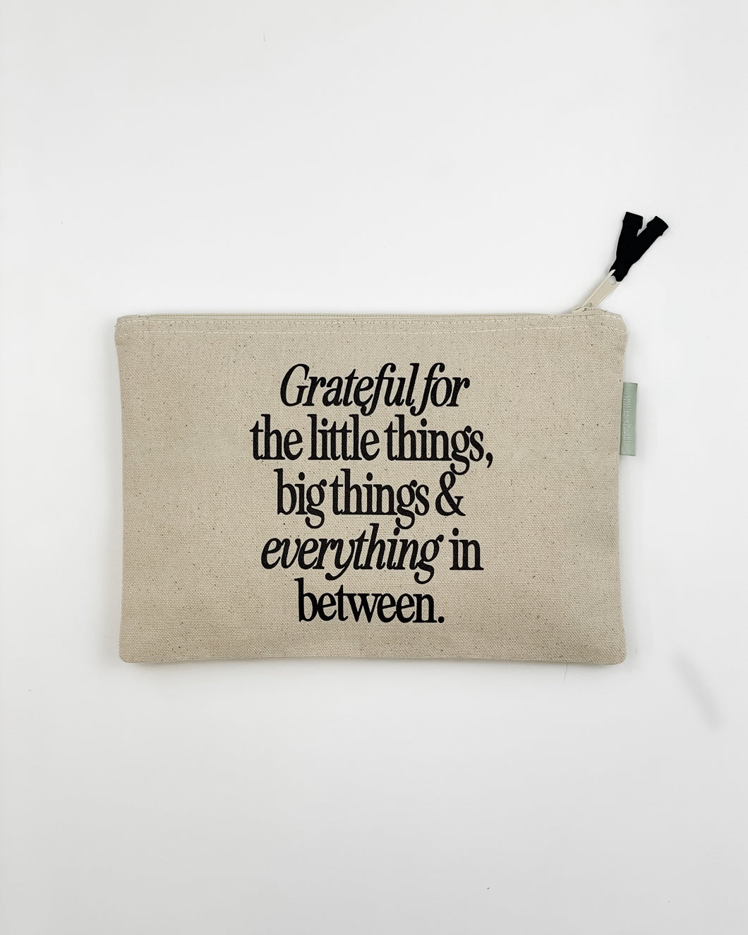 Grateful for the Little Things Large Zipper Pouch