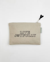 Load image into Gallery viewer, Live Joyfully Small Zipper Pouch
