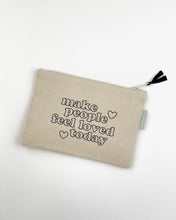 Load image into Gallery viewer, Make People Feel Loved Small Zipper Pouch
