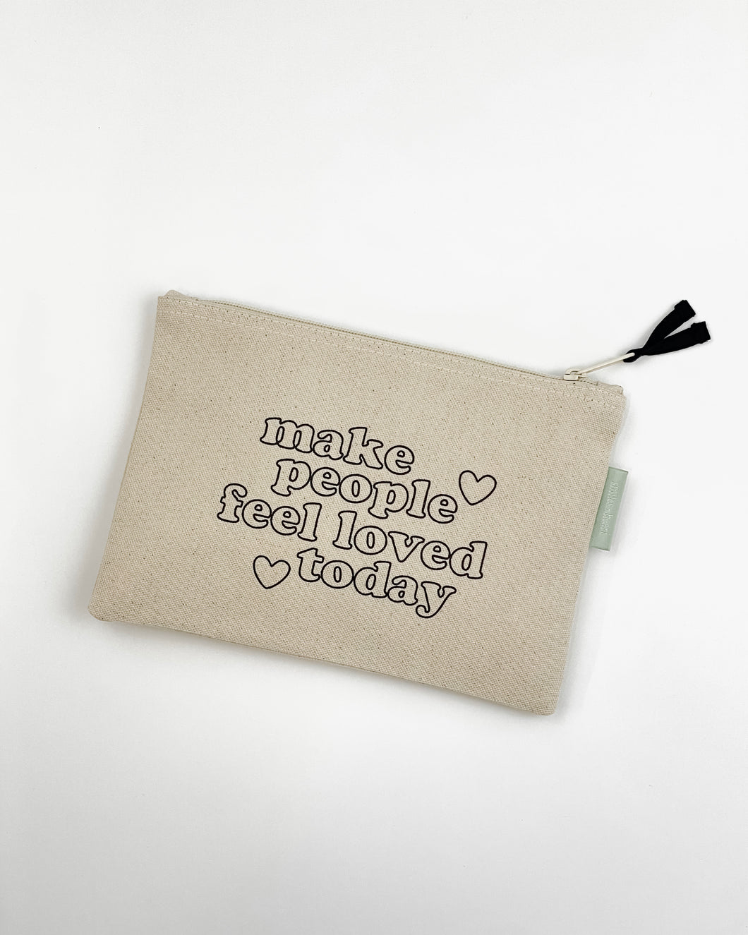 Make People Feel Loved Small Zipper Pouch