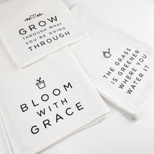 Load image into Gallery viewer, Bloom with Grace Tea Towel
