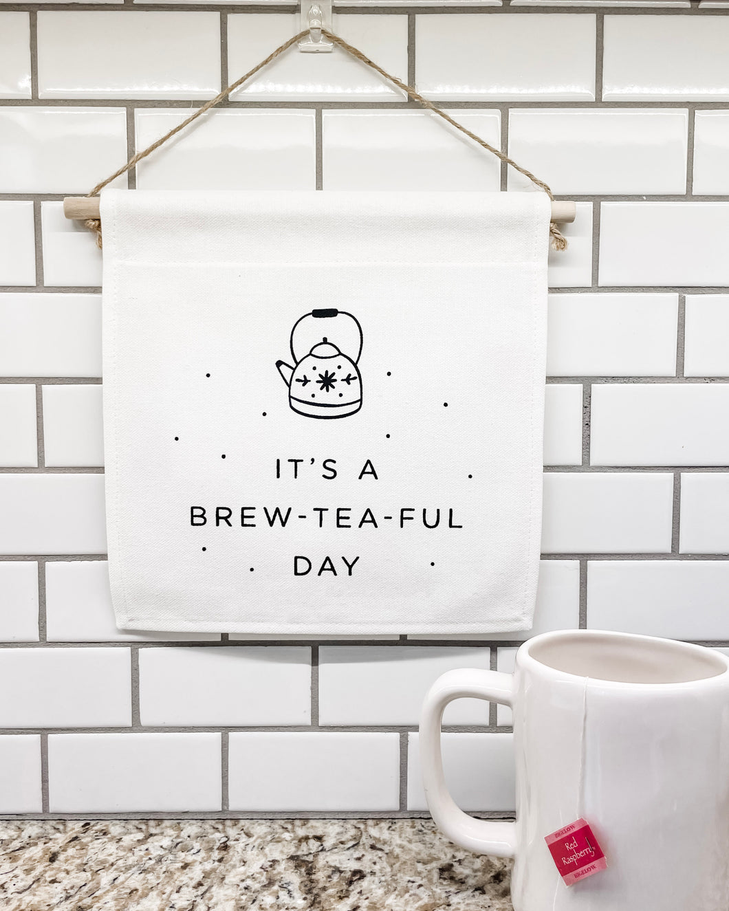 Brew-tea-ful Day Square Banner